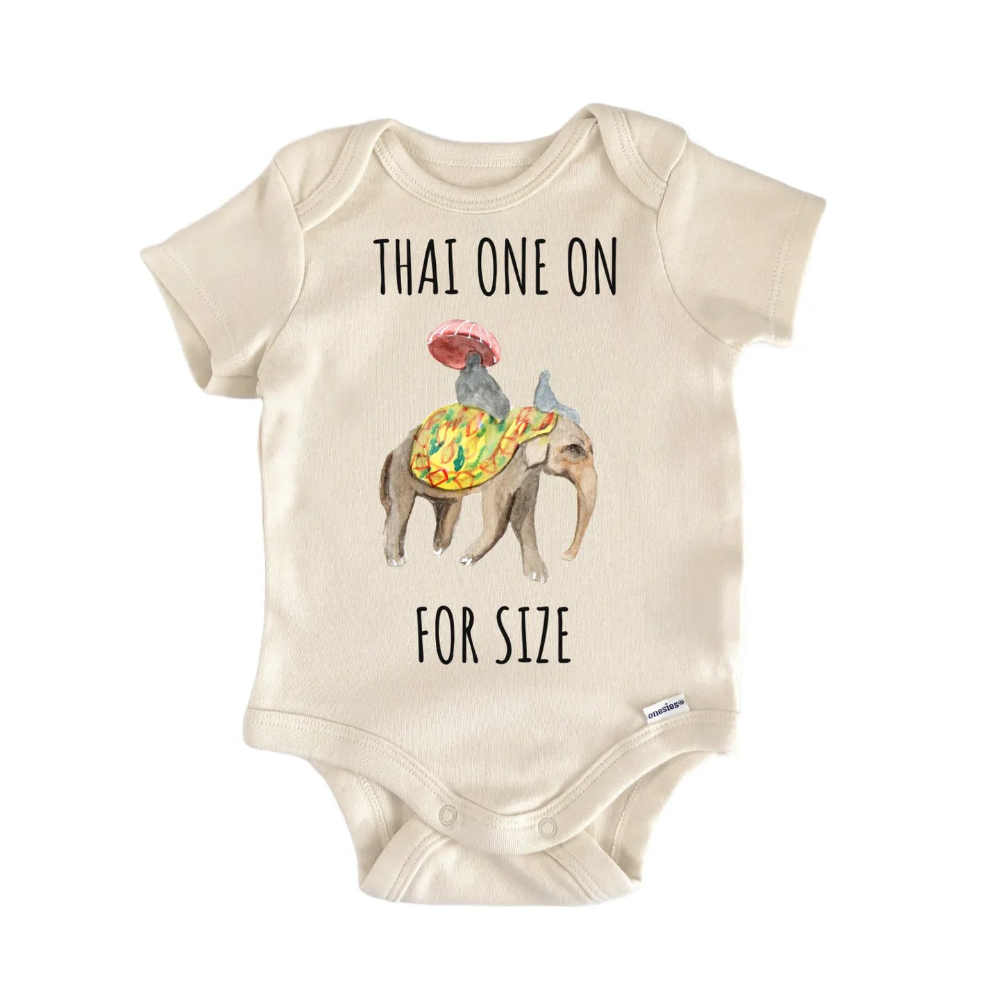 Thai Elephant Ride Baby Gift Baby Bodysuit