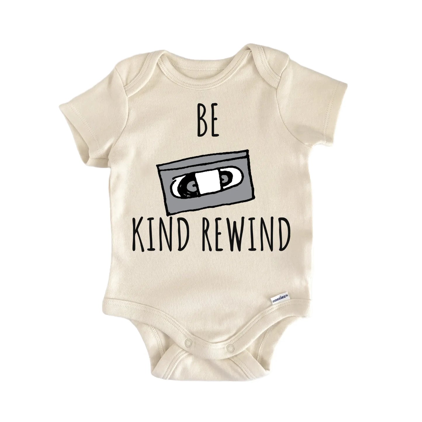 Rewind VHS 80s 90s Movie Store Baby Gift Baby Bodysuit