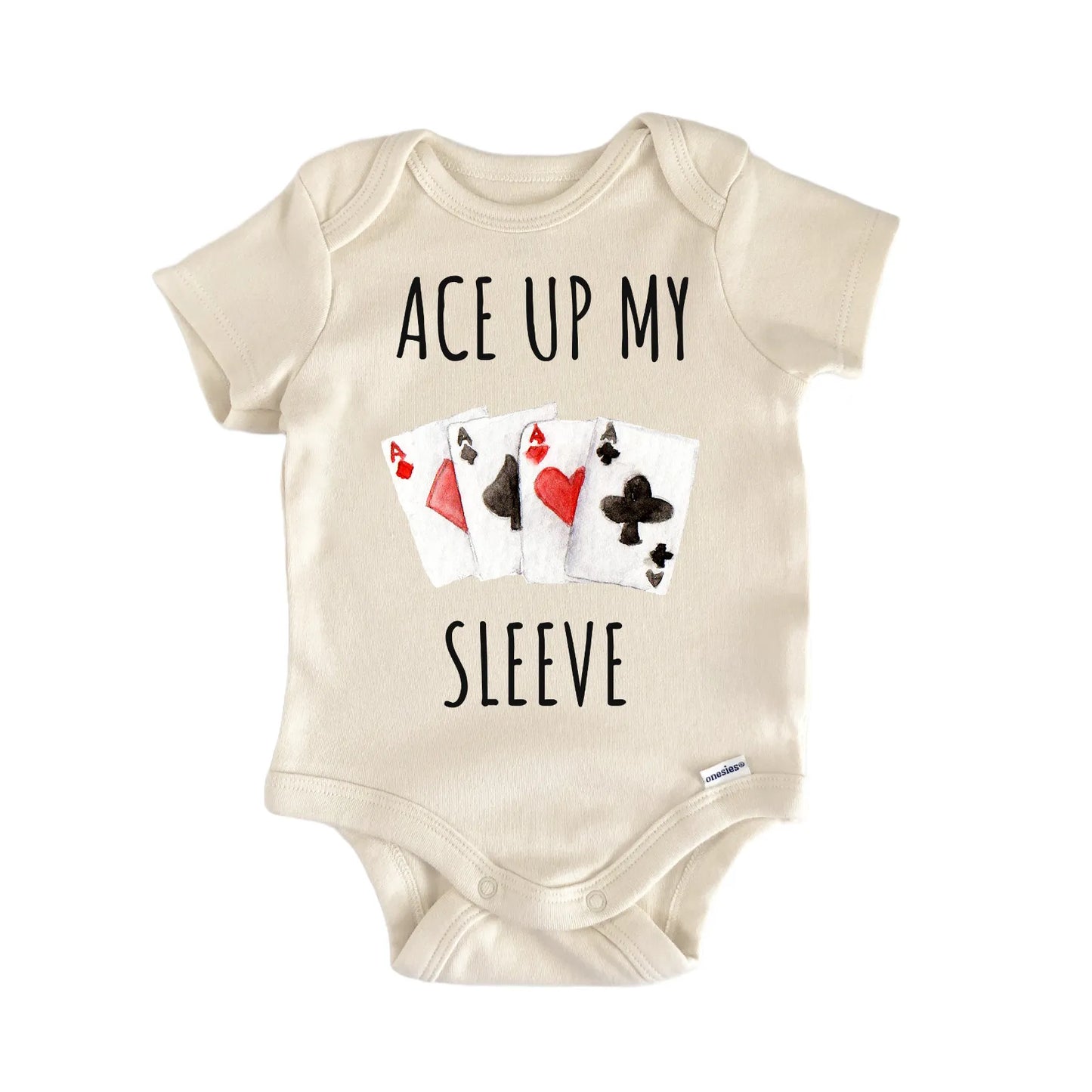Playing Cards Poker Texas Holdem Baby Gift Baby Bodysuit