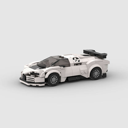 Built-up Block Series 8-grid Racing Model