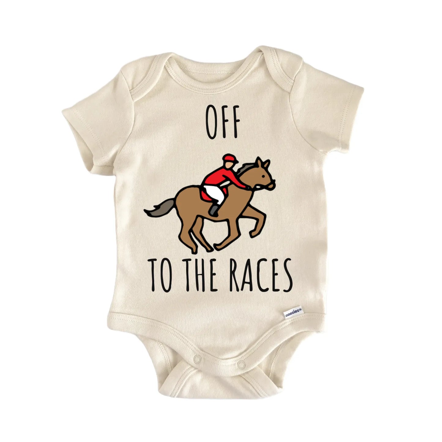 Horse Racing Equestrian Race Baby Gift Baby Bodysuit