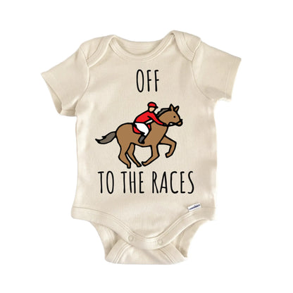 Horse Racing Equestrian Race Baby Gift Baby Bodysuit