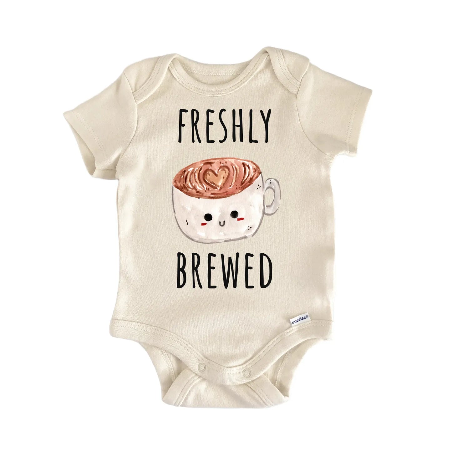 Freshly Brewed Coffee Espresso Bean Baby Gift Baby Bodysuit