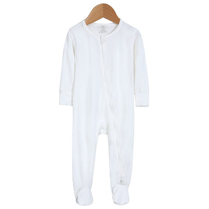 Bamboo Fiber Long-sleeve One-piece Loungewear Romper