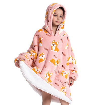 Composite Children's Flannel Lambswool Home Pajamas
