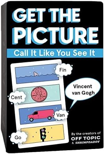 OFF TOPIC Get The Picture Card Game - A Fun Word Puzzle Game 2 Players+ Party Game