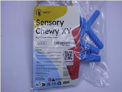 Gafly X’s and Y’s - 5 Pack Sensory Chew Toys for Autistic Children - Chewy Sticks for Sensory Kids - Autism Chew Toys for Toddlers & Kids - BPA-Free Silicone Chew Tubes for Sensory Needs