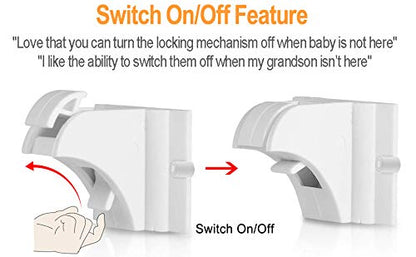Vmaisi Baby Proofing Magnetic Cabinet Locks (9 Locks and 2 Keys)