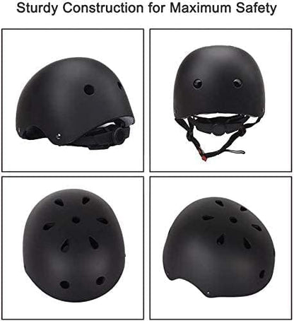 Adjustable Helmet for Ages 3-16 Kids Toddler Boys Girls Youth,Protective Gear with Elbow Knee Wrist Pads for Multi-Sports Skateboarding Bike Riding Scooter Inline skatings Longboard Roller Skate
