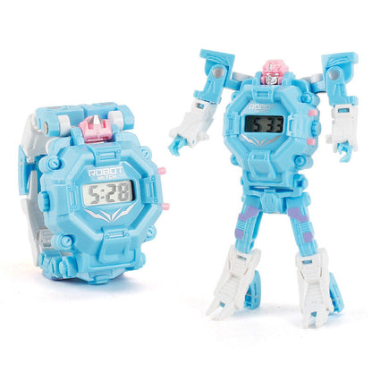 Deformation robot electronic watch King Kong toy