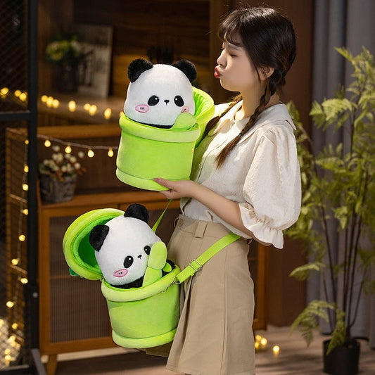 Bear Youcheng Bamboo Cute Backpack Plush Toy