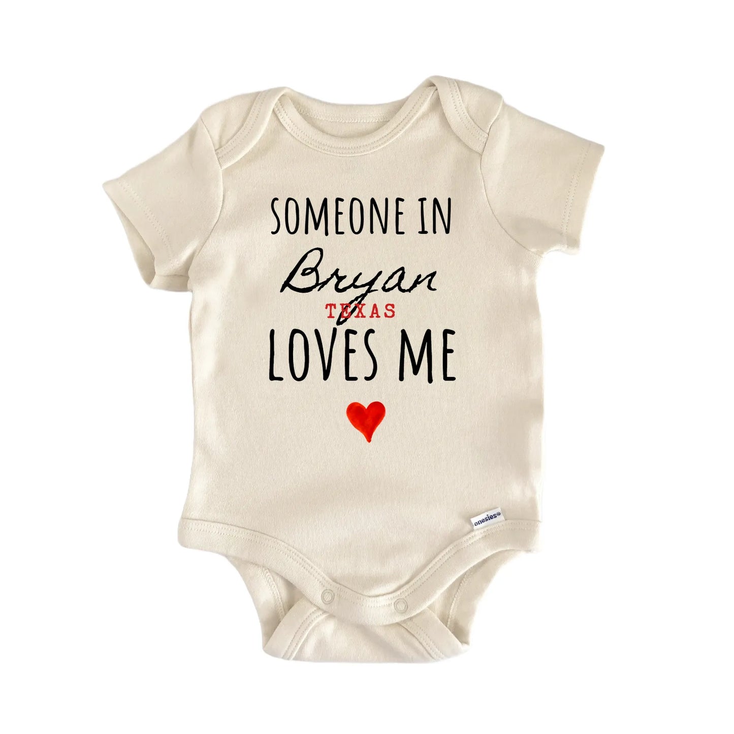 Bryan Texas Baby Gift Baby Bodysuit