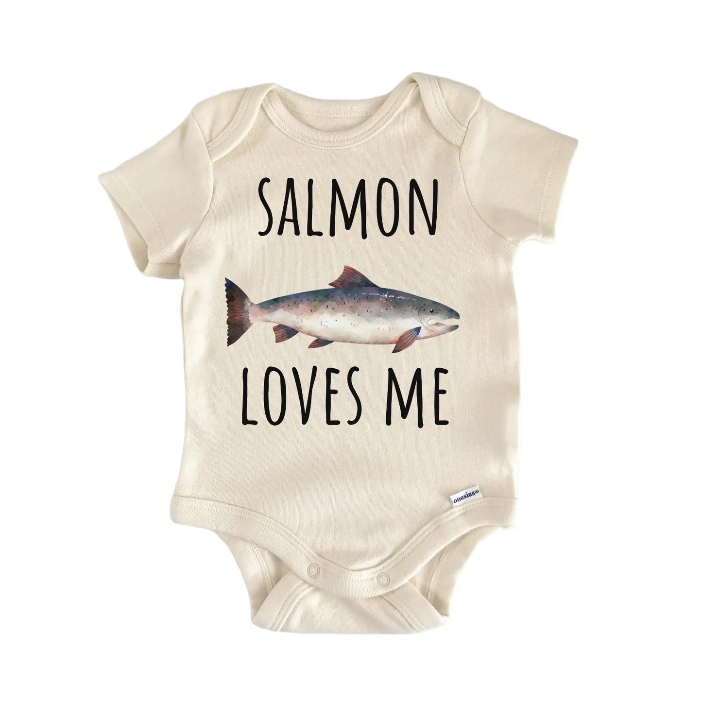 Atlantic Salmon Freshwater Fishing Baby Gift Baby Bodysuit