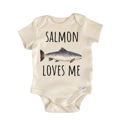 Atlantic Salmon Freshwater Fishing Baby Gift Baby Bodysuit