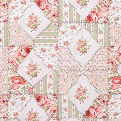 Pink Patchwork Crib Quilted Blanket