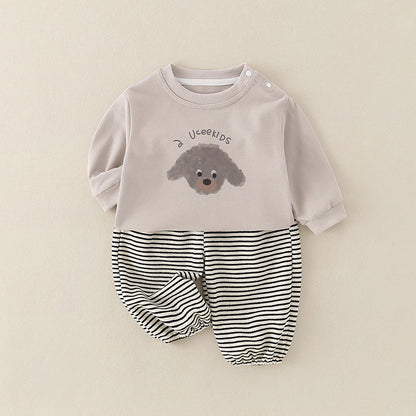 Pure Cotton Romper Set For Boys Cute Childrens Clothing Baby Boy Outfits