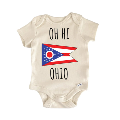 Ohio State Flag Baby Gift Baby Bodysuit