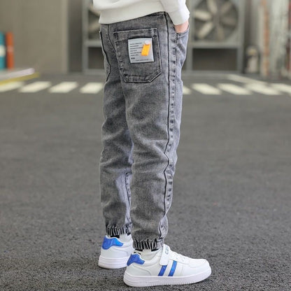 Spring And Autumn Trousers Winter Fleece-lined