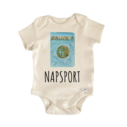 Passport Adventure Travel Airplane Baby Gift Baby Bodysuit