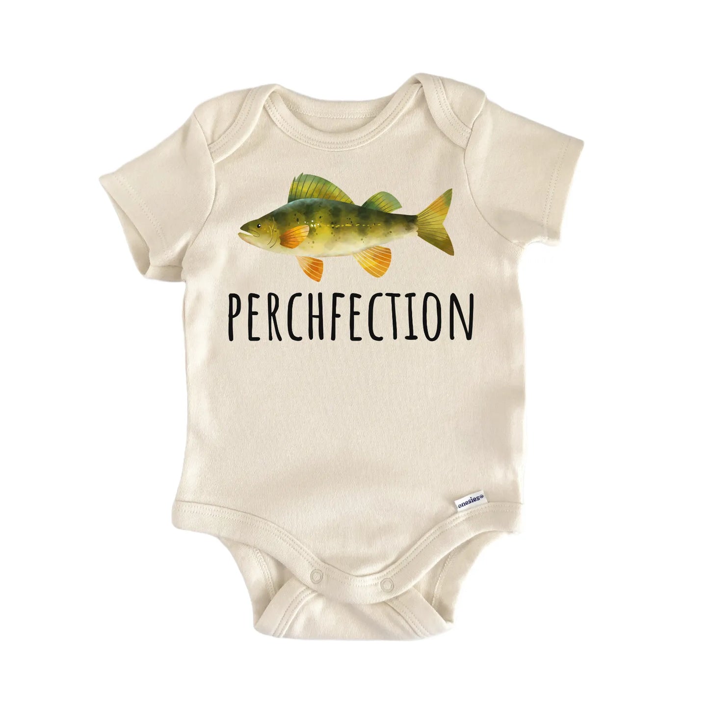 Yellow Perch Pumpkinseed Fish Freshwater Fishing Baby Gift Baby Bodysuit