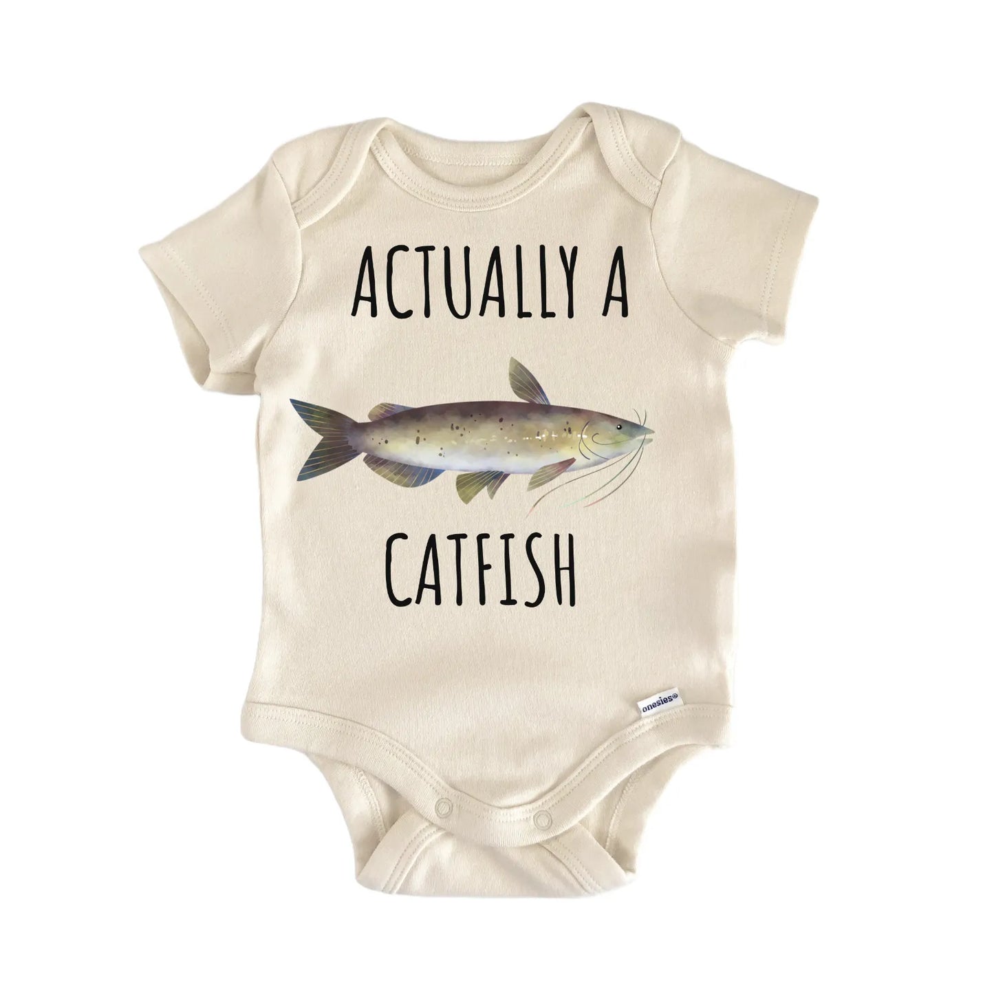 Channel Catfish Fish Freshwater Fishing Baby Gift Baby Bodysuit