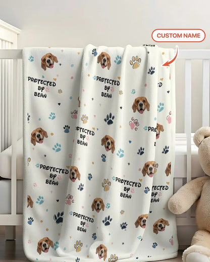Custom Dog Pattern Bamboo Blanket