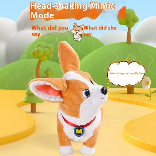 Electric Hip Flying Dog Shaking Head Funny Stuffed Toy