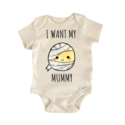 Mummy Monster Halloween Infant Gift Baby Bodysuit