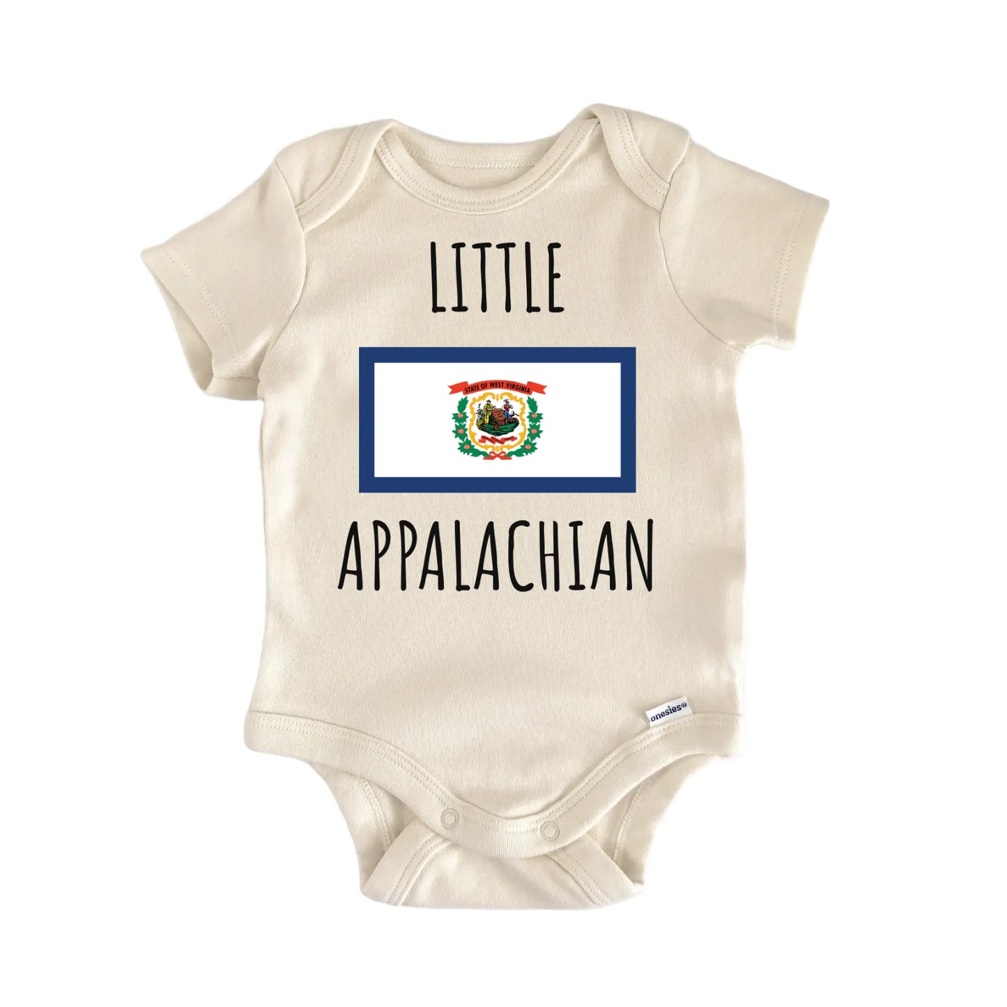 West Virginia Appalachian State Flag Baby Gift Baby Bodysuit