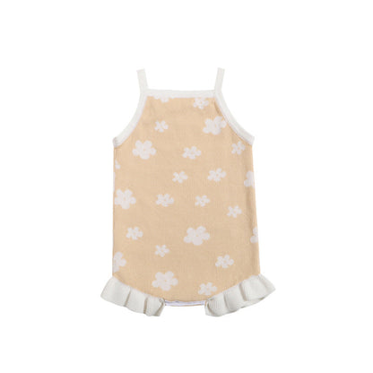 Strap-style Knitted Wool Baby Romper