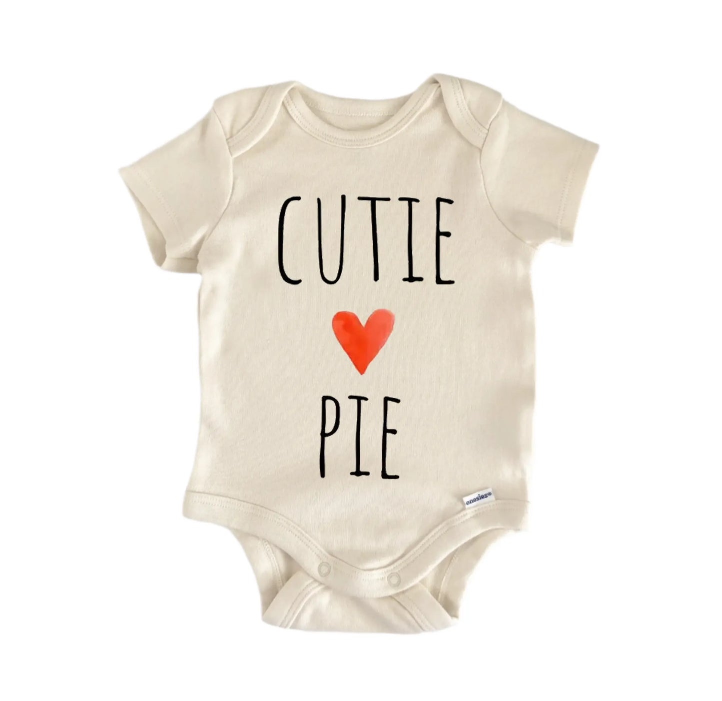 Cutie Pie Heart Newborn Baby Onesie® Onesie®