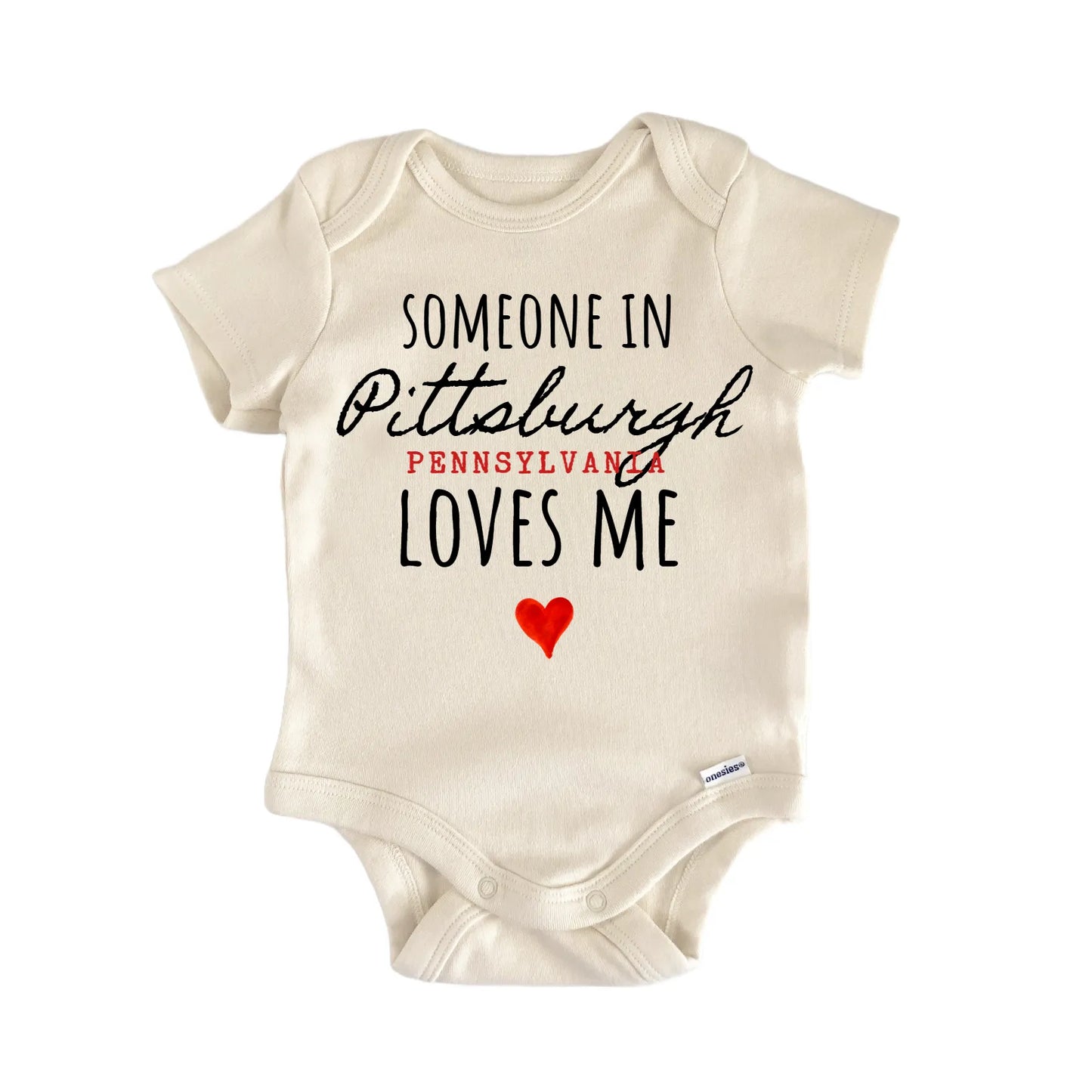 Pittsburgh Pennsylvania Baby Gift Baby Bodysuit