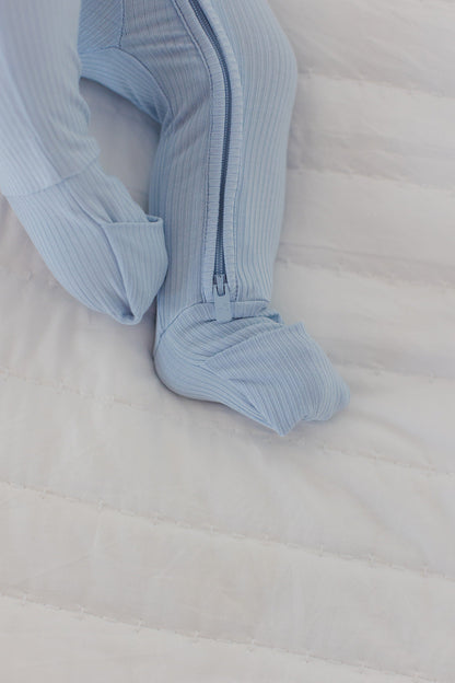 Blue Macaron (ribbed) - Zippy