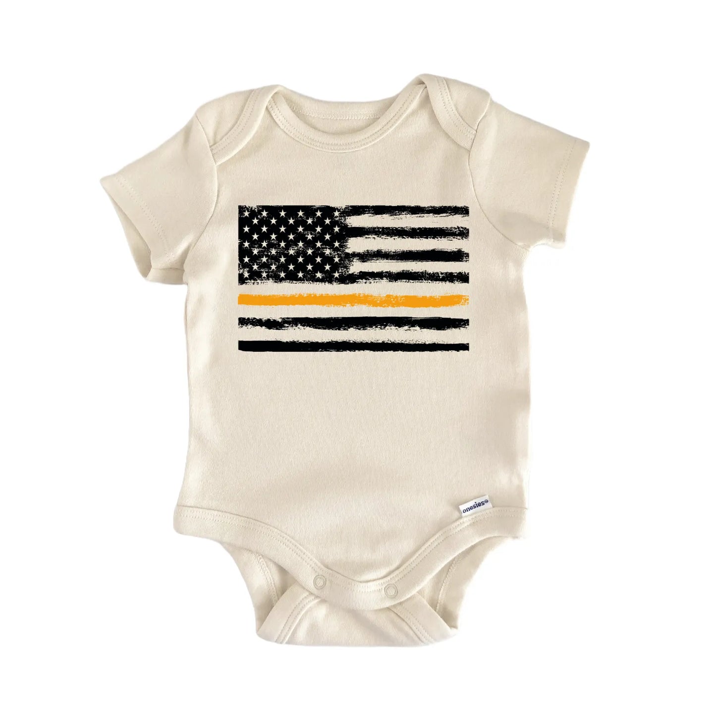 Search and Rescue Thin Orange Line Flag Baby Gift Baby Bodysuit