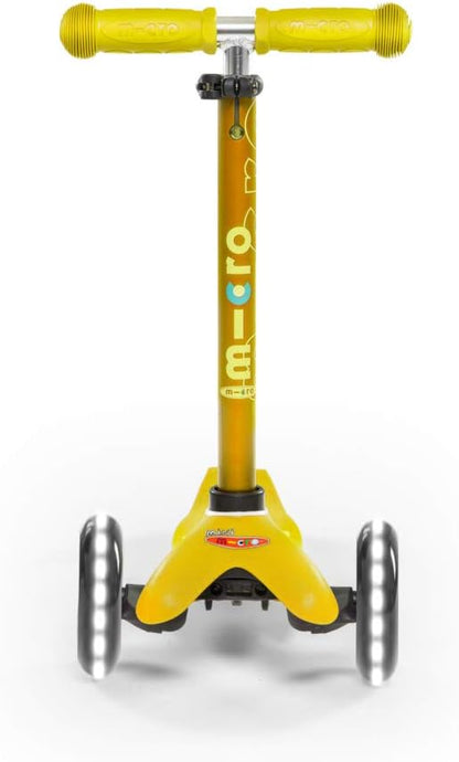 Micro Kickboard Mini Deluxe LED Three-Wheeled Lean-to-Steer Swiss-Designed Micro Scooter