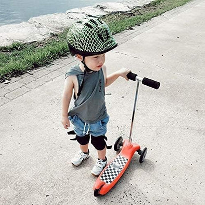Soft-Style Kids Knee and Elbow Pads with Bike Gloves, Flexible Impact-Resistant Gear for Ages 2-11, Designed for Balance Bikes, Roller-Skating, and Skateboarding