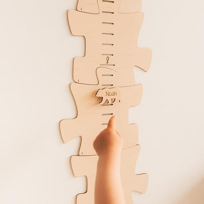 Personalized Wooden Growth Chart for Kids – Height Ruler Wall Decor for Nursery, Toddler, Baby & Family – Custom Name Growth Chart – Wooden Kids Height Measurement Ruler (Plywood)