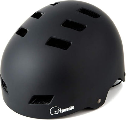 Bike Skateboard Helmet, Adjustable and Multi-Sport for Skate Scooter, 3 Sizes for Adult Youth Kids Toddler