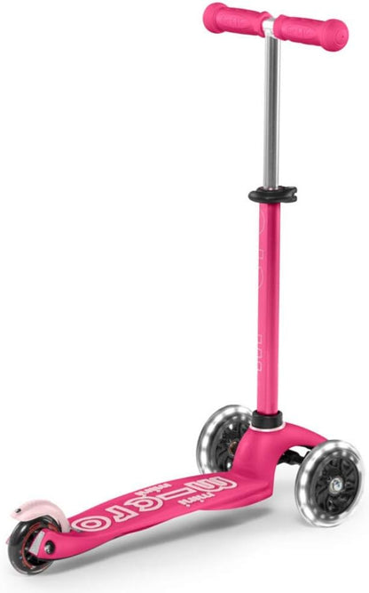 Micro Kickboard Mini Deluxe LED Three-Wheeled Lean-to-Steer Swiss-Designed Micro Scooter
