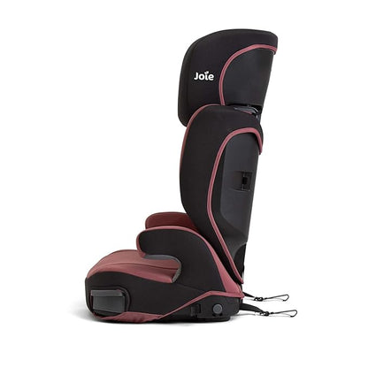 Joie Basil Highback and Backless Booster Car Seat for Big Kids 4 to 12 Years Old, Lightweight 2-in-1 Design (Crimson)