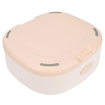 Bebamour Potty Training Toilet 3 in 1 Multi-Functional Potty Seat Detachable Baby Potty Step Stool Anti-Slip Stable Potty Training Toilet with 100 Pack Trash Bags (Pink)