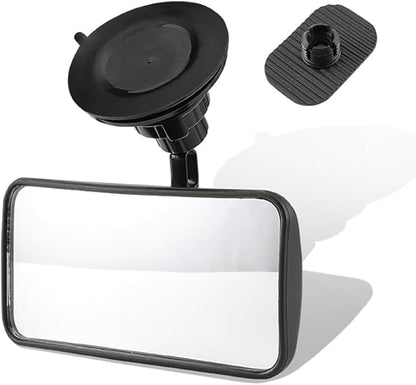 Suction Cup Baby Mirror For Car,360° Adjustable Car Seat Mirror Rear Facing Infant, See All Passengers in the Backseat, Rear View Mirror Accessories