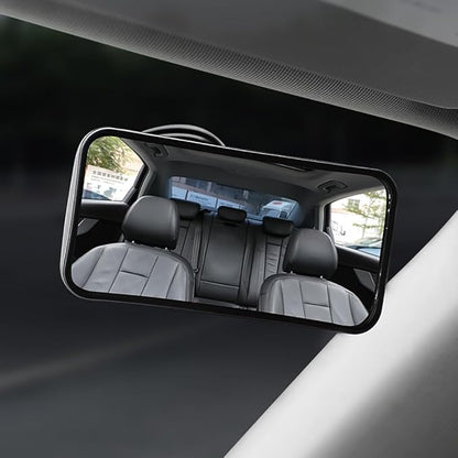 Suction Cup Baby Mirror For Car,360° Adjustable Car Seat Mirror Rear Facing Infant, See All Passengers in the Backseat, Rear View Mirror Accessories