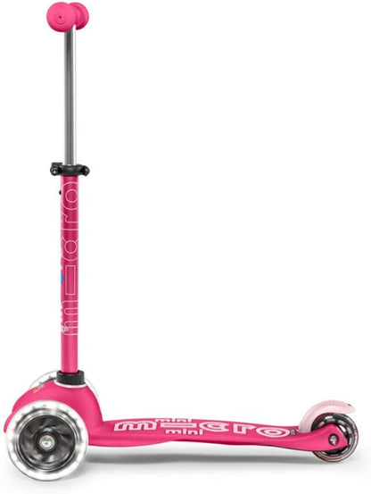 Micro Kickboard Mini Deluxe LED Three-Wheeled Lean-to-Steer Swiss-Designed Micro Scooter