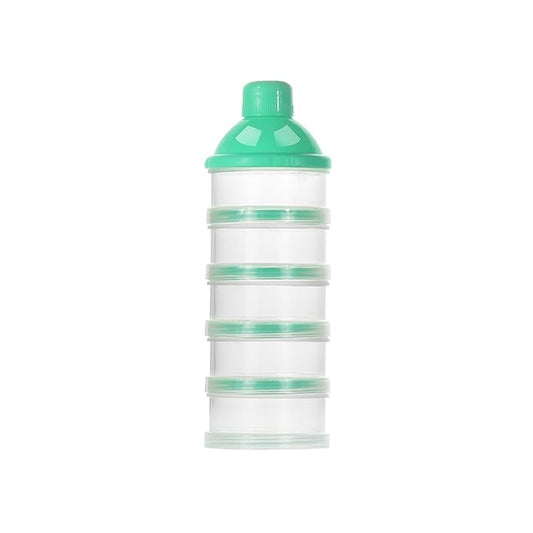 Accmor Formula Dispenser On The Go, 5 Compartments Stackable Formula Container for Travel, Baby Milk Powder Kids Snack Container, BPA Free