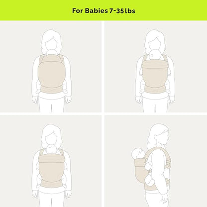Ergonomic Baby Carrier for Newborns to Toddlers (7-35 lbs) with Adjustable Straps and Belt Bag – Comfortable, Versatile, and Stylish Babywearing Solution