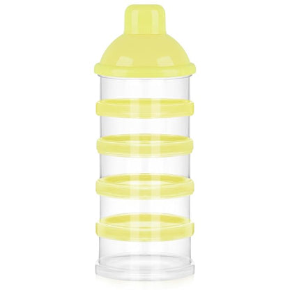 Accmor Formula Dispenser On The Go, 5 Compartments Stackable Formula Container for Travel, Baby Milk Powder Kids Snack Container, BPA Free