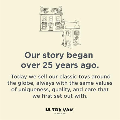 Le Toy Van - Educational Wooden Building Blocks 60 Piece Set Toy | Montessori Style Shape & Colour Development Toy - Suitable for 12 Months + (PL135)