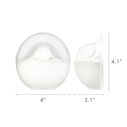 Boon Trove Silicone Manual Breast Pump - Passive Milk Collector - Hands Free Breast Pump for Nursing - Breastfeeding Essentials - 1 Count