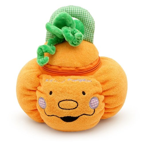 Halloween Stuffed Pumpkin Playset with 4-Count Sensory Toys